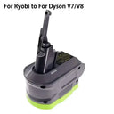18V Battery Adapter Makita Milwaukee Bosch Dyson V6 V7 V8 18V Battery Adapter Makita Milwaukee Bosch Dyson V6 V7 V8