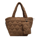 Puffer Tote Bag for Women Lightweight Down Cotton Handbag Puffer Tote Bag for Women Lightweight Down Cotton Handbag