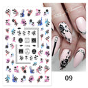 Butterfly and Fruit Nail Sticker Set with 5D Floral Designs Butterfly and Fruit Nail Sticker Set with 5D Floral Designs