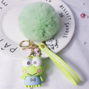 Cute Animal Keychains with Fluffy Fur Ball Bag Pendant Cute Animal Keychains with Fluffy Fur Ball Bag Pendant