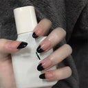 24 Pcs Square Head Coffin Pink Matte French Fake Nails Set 24 Pcs Square Head Coffin Pink Matte French Fake Nails Set