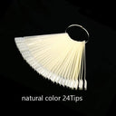 Clear Oval Fan Style False Nail Tips Display Stand Kit Set Clear Oval Fan Style False Nail Tips Display Stand Kit Set