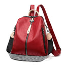 Fashion Backpack Female Soft Leather Rucksack Large Capacity Fashion Backpack Female Soft Leather Rucksack Large Capacity