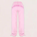 Womens Y2k Aesthetic Zipper Letter Splicing Hoodie Set Womens Y2k Aesthetic Zipper Letter Splicing Hoodie Set