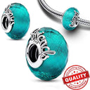 Colorful Heart Murano Glass Charm Sterling Silver for Pandora Colorful Heart Murano Glass Charm Sterling Silver for Pandora