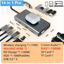Cerastes USB C Hub 4KHD RJ45 VGA 4 USB 3.0 Hub Multiport Cerastes USB C Hub 4KHD RJ45 VGA 4 USB 3.0 Hub Multiport