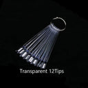 Clear Oval Fan Style False Nail Tips Display Stand Kit Set Clear Oval Fan Style False Nail Tips Display Stand Kit Set