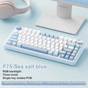 AULA F75 2.4G Wireless Bluetooth Wired Gaming Mechanical Keyboard RGB 75% Layout AULA F75 2.4G Wireless Bluetooth Wired Gaming Mechanical Keyboard RGB 75% Layout