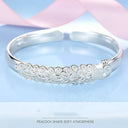Dreamcatcher Charm Bracelet Silver Cuff For Women Elegant Dreamcatcher Charm Bracelet Silver Cuff For Women Elegant