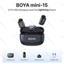 BOYA Mini Wireless Lavalier Microphone For iPhone iPad Android Type C 2.4 GHz HD BOYA Mini Wireless Lavalier Microphone For iPhone iPad Android Type C 2.4 GHz HD