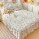 Bonenjoy Bed Skirt Cartoon Style Bed Cover Ruffled Lace Bonenjoy Bed Skirt Cartoon Style Bed Cover Ruffled Lace