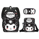 Sanrio Kuromi Backpack Pencil Bag School Bag Set for Kids Sanrio Kuromi Backpack Pencil Bag School Bag Set for Kids