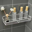 Iron Wall Shelf Organizer for Stylish Bathroom Kitchen Storage Iron Wall Shelf Organizer for Stylish Bathroom Kitchen Storage