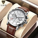 LIGE Chronograph Business Watch for Men Luxury Timepiece LIGE Chronograph Business Watch for Men Luxury Timepiece