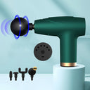 Fascia Gun: Black 4-Head Mini Multi-Stage Massage Equipment Fascia Gun: Black 4-Head Mini Multi-Stage Massage Equipment