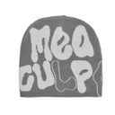 Knit Beanie Hat Stylish Y2K Paragraph Print Warm Cap Knit Beanie Hat Stylish Y2K Paragraph Print Warm Cap