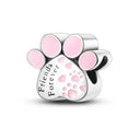 Dog Pet Charms 925 Silver Paw French Bulldog Beads Jewelry Dog Pet Charms 925 Silver Paw French Bulldog Beads Jewelry
