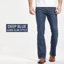 Mens Boot Cut Jeans Slightly Flared Slim Fit Denim Pants Mens Boot Cut Jeans Slightly Flared Slim Fit Denim Pants
