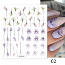 3D Sakura Blossom Nail Art Stickers for Elegant Designs 3D Sakura Blossom Nail Art Stickers for Elegant Designs