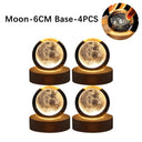 3D USB Moon Lamp: Galaxy Crystal Ball Night Light Decor 3D USB Moon Lamp: Galaxy Crystal Ball Night Light Decor