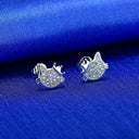 Starlight Elegance Sterling Silver Star Stud Earrings Zircon Starlight Elegance Sterling Silver Star Stud Earrings Zircon
