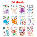 Children's Animal Puzzle Sticker Game for Fun Learning Experience Children's Animal Puzzle Sticker Game for Fun Learning Experience