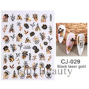 Fantasy Butterfly Nail Decals - Silver Holographic Flames Fantasy Butterfly Nail Decals - Silver Holographic Flames