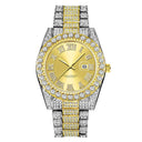 Golden Diamond Men's Quartz Watch Luxury Hip Hop Timepiece Golden Diamond Men's Quartz Watch Luxury Hip Hop Timepiece