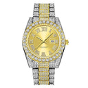 Golden Diamond Mens Quartz Watch Luxury Hip Hop Timepiece Golden Diamond Mens Quartz Watch Luxury Hip Hop Timepiece