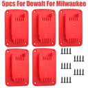 Five Pcs Milwaukee Tool Holder Dock Wall Mount Storage Rack Five Pcs Milwaukee Tool Holder Dock Wall Mount Storage Rack