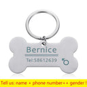 Personalized Engraved Pet ID Tag Keychain for Cats Dogs Personalized Engraved Pet ID Tag Keychain for Cats Dogs