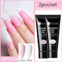 Glowing White Gel Nail Extension Kit for Beautiful Nails Glowing White Gel Nail Extension Kit for Beautiful Nails