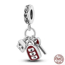 Sterling Silver Red Heart Beads for Pandora Jewelry Gifts Sterling Silver Red Heart Beads for Pandora Jewelry Gifts