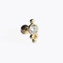 Moon Stud Earring Sterling Silver Jewelry With Zircon Glam Moon Stud Earring Sterling Silver Jewelry With Zircon Glam