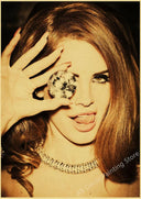Lana Del Rey Retro Kraft Paper Music Album Poster Vintage Decor Lana Del Rey Retro Kraft Paper Music Album Poster Vintage Decor