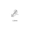 1PCS Piercing Earrings 925 Sterling Silver Stud Earring Bling Zircon 1PCS Piercing Earrings 925 Sterling Silver Stud Earring Bling Zircon