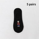 Adorable Cartoon Bear Non Slip Ankle Slippers For Men Adorable Cartoon Bear Non Slip Ankle Slippers For Men