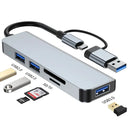 USB C Hub USB Splitter 8 in 2 USB Extender with 4 Ports USB C Hub USB Splitter 8 in 2 USB Extender with 4 Ports