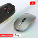 Dual Mode Bluetooth Wireless Mouse Versatile Silent Backlight Dual Mode Bluetooth Wireless Mouse Versatile Silent Backlight