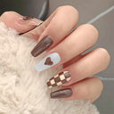 Fake Nails Ballet Removable Wear Full Cover Coffin Tips Fake Nails Ballet Removable Wear Full Cover Coffin Tips