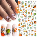 Butterfly and Fruit Nail Sticker Set with 5D Floral Designs Butterfly and Fruit Nail Sticker Set with 5D Floral Designs