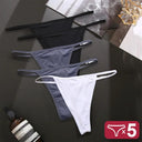 5-Piece Seductive Cotton G-String Panties Set Elegant Intimates 5-Piece Seductive Cotton G-String Panties Set Elegant Intimates
