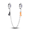 Daisy Sterling Silver Clip Charms with Authentic CZ Detailing Daisy Sterling Silver Clip Charms with Authentic CZ Detailing