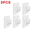 Transparent Wall Hooks: Effortless Space Organization Set Transparent Wall Hooks: Effortless Space Organization Set