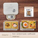 Yidepu Double-Plate Timing Light Food Machine Small Sandwich Maker Yidepu Double-Plate Timing Light Food Machine Small Sandwich Maker