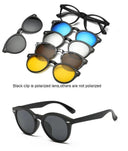 Customizable 6-in-1 Polarized Clip-On Sunglasses for Men Customizable 6-in-1 Polarized Clip-On Sunglasses for Men