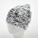 Knit Beanie Hat Stylish Y2K Paragraph Print Warm Cap Knit Beanie Hat Stylish Y2K Paragraph Print Warm Cap