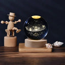 3D Crystal Ball Light Carving Solar System Night Light LED 3D Crystal Ball Light Carving Solar System Night Light LED