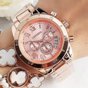 Luxury Women's Steel Bracelet Watch Trendy Quartz Timepiece Luxury Women's Steel Bracelet Watch Trendy Quartz Timepiece