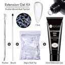 Glowing White Gel Nail Extension Kit for Beautiful Nails Glowing White Gel Nail Extension Kit for Beautiful Nails